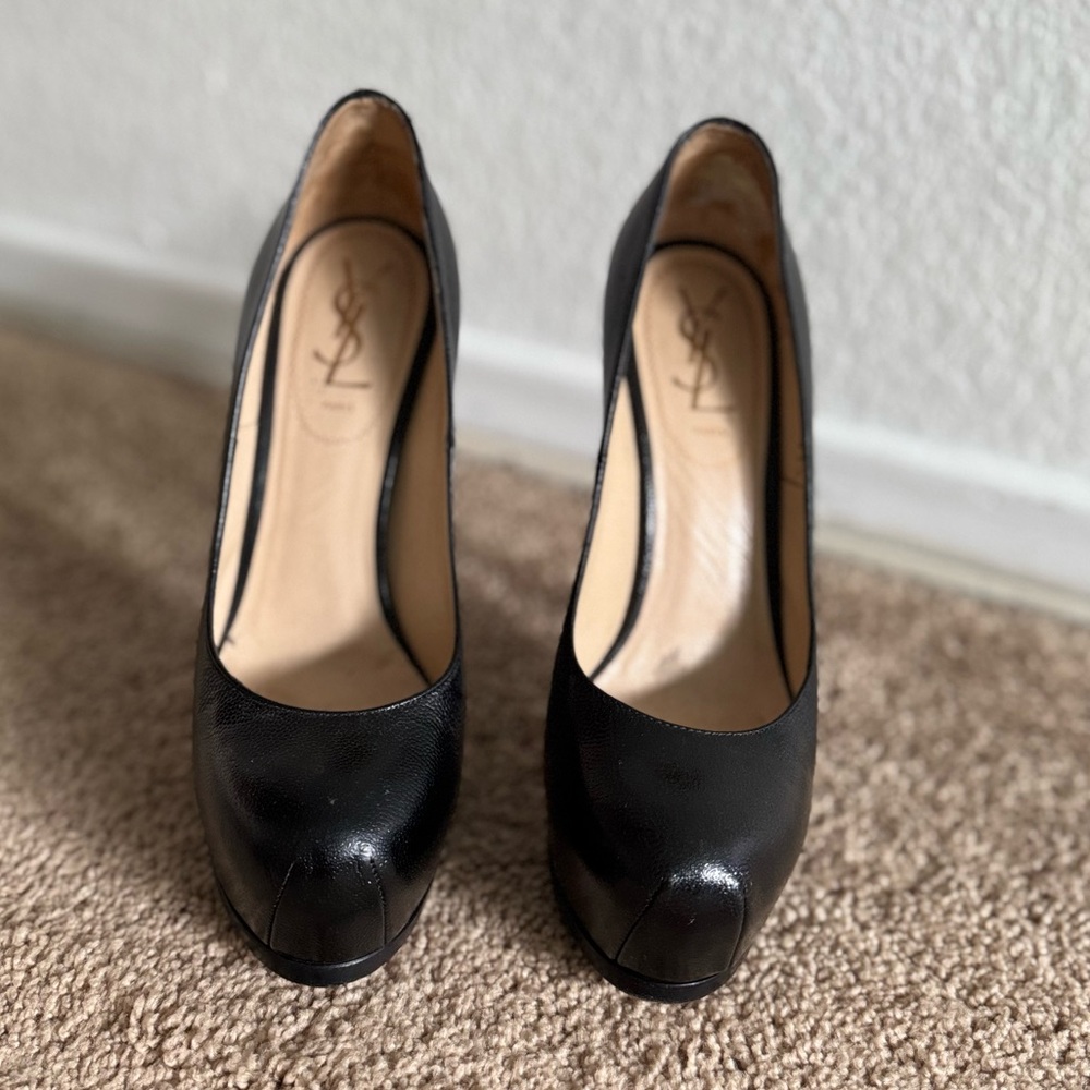 Yves Saint Laurent Vernigolf Tribtoo 105 Platform Pumps Black